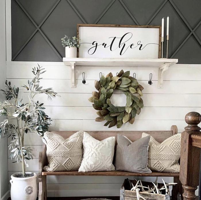 Foyer entryway benches